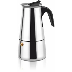 Cafetera Italiana Haeger CP-06S.001A Negro Acero Inoxidable 6 Tazas