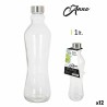 Botella de Cristal Anna 1 L Tapón metálico Metal Vidrio (12 Unidades)