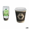 Set de Vasos Algon Cartón Café 8 Piezas 250 ml (36 Unidades)