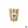 Set de Vasos Algon Cartón Café 30 piezas 250 ml (15 Unidades)