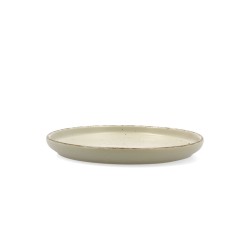 Dessert dish Quid Duna Green Ceramic 20 x 2,5 cm (6 Units)