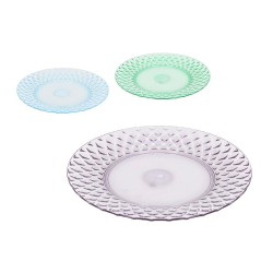 Assiette plate La Mediterránea Plastique 25 x 25 x 2,5 cm (24 Unités)