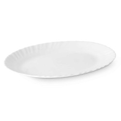 Serving Platter White Glass 25 x 2 x 19 cm (24 Units)