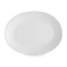 Serving Platter White Glass 25 x 2 x 19 cm (24 Units)