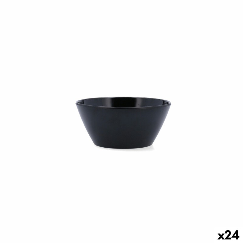 Bol pour Apéritifs Quid Select Basic Noir Mélamine 15 cm (24 Unités)