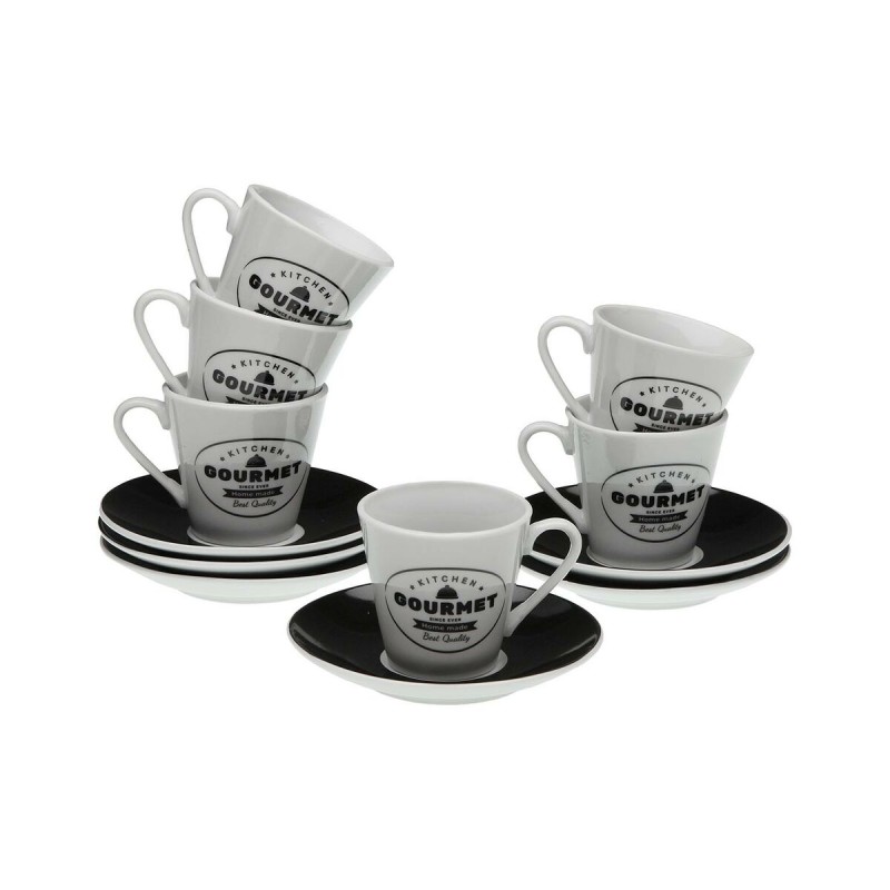 Set of 6 Cups with Plate Versa Gourmet Porcelain