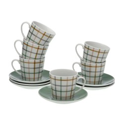 Jeu de 6 tasses avec plat Versa Peter Porcelaine