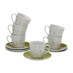 Juego de 6 Tazas con Plato Versa Laison Porcelana