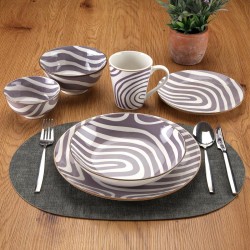 Tableware Versa Denali Grey Porcelain