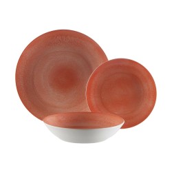 Assiettes Versa Pia Rose Porcelaine 18 Pièces