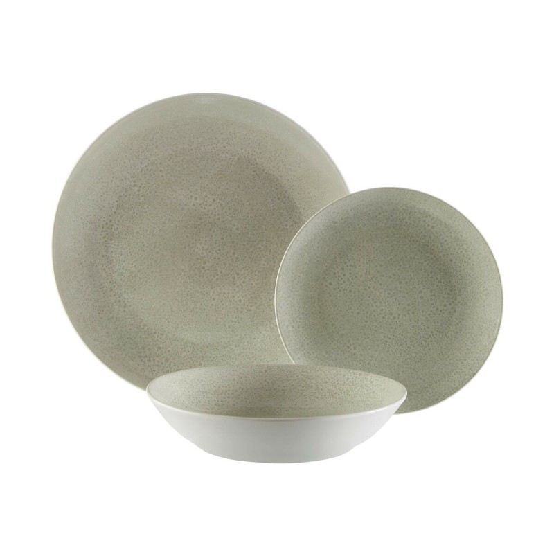 Vajilla Versa Pia Gris Porcelana 18 Piezas