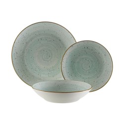 Vajilla Versa Alba Azul Porcelana 18 Piezas