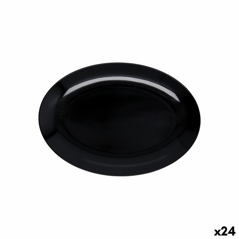 Bandeja Quid Select Basic Negro Melamina 25 x 18 cm (24 Unidades)