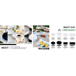 Bandeja Quid Select Basic Blanco Melamina 30,5 x 21,2 cm (24 Unidades)