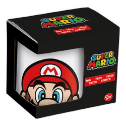 Taza Mug Super Mario Blanco Cerámica Rojo (350 ml)