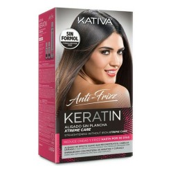 Traitement Capillaire Lissant Keratin Anti-frizz Xtrem Care Kativa (3 pcs) Cheveux abîmés